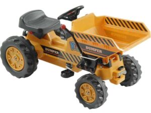 Kalee Kids Pedal Tractor with Dump Bucket Yellow