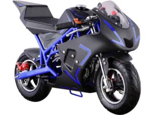 MotoTec Cali Gas Pocket Bike 40cc 4-Stroke Blue