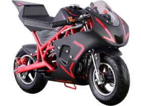 MotoTec Cali Gas Pocket Bike 40cc 4-Stroke Red