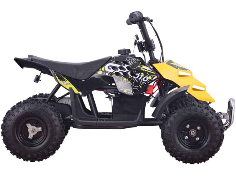 MotoTec 24v 250w ATV Mini Monster v1 Yellow_3