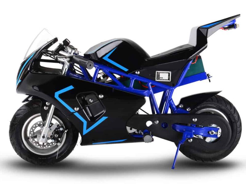 MotoTec 36v 500w Electric Pocket Bike GP Blue_3