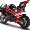 MotoTec 36v 500w Electric Pocket Bike GP Red_4