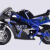 MotoTec 36v 500w Electric Pocket Bike GT Blue_3