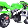 MotoTec GBmoto Gas Pocket Bike 40cc 4-Stroke Green_6