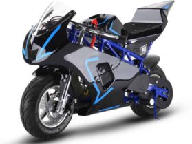 MotoTec Gas Pocket Bike GP 33cc 2-Stroke Blue_2