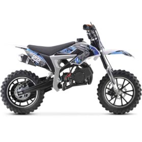 MotoTec 50cc Demon Kids Gas Dirt Bike Blue_3