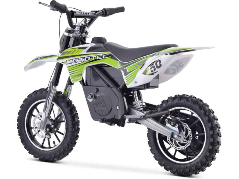 MotoTec 24v 500w Gazella Electric Dirt Bike Green_4