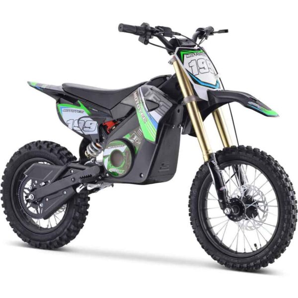 MotoTec 48v Pro Electric Dirt Bike 1500w Lithium Green
