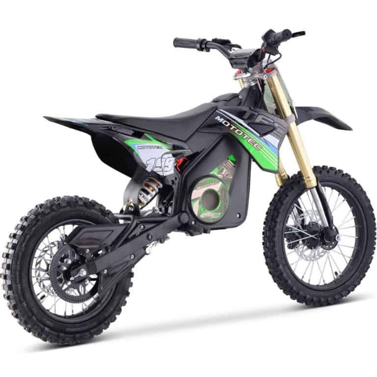MotoTec 48v Pro Electric Dirt Bike 1500w Lithium Green - Toy Store Discount