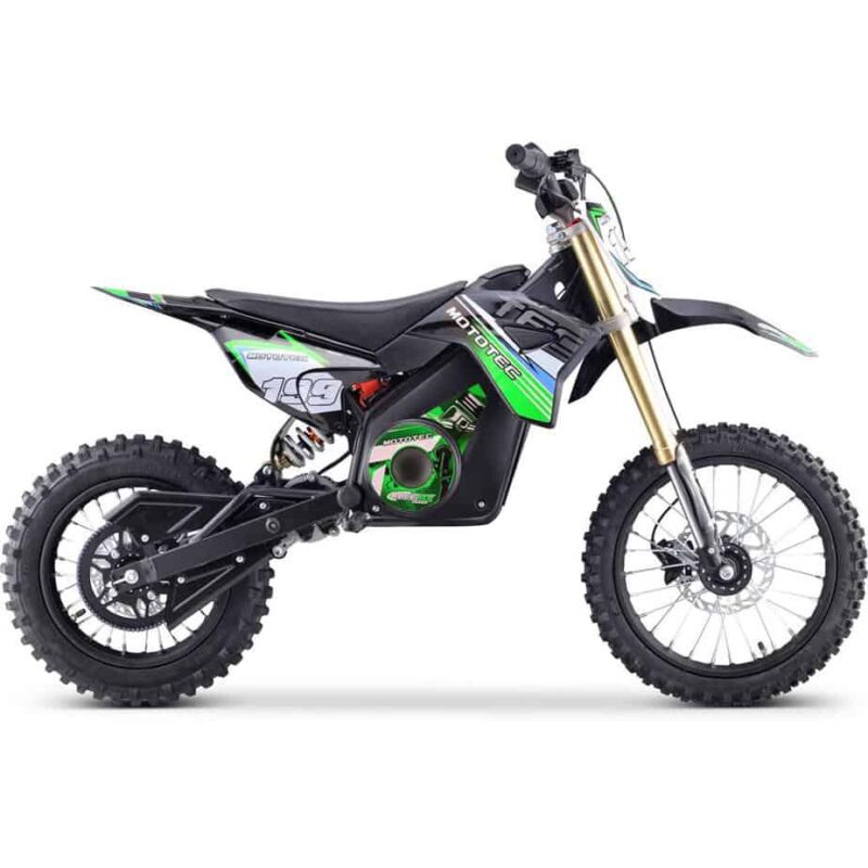 MotoTec 48v Pro Electric Dirt Bike 1500w Lithium Green_5