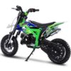 MotoTec Hooligan 60cc 4-Stroke Gas Dirt Bike Green_4