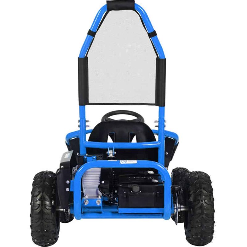 MotoTec Mud Monster Kids Electric 48v 1000w Go Kart Full Suspension Blue_3