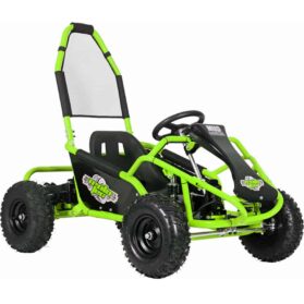 MotoTec Mud Monster Kids Electric 48v 1000w Go Kart Full Suspension Green_2