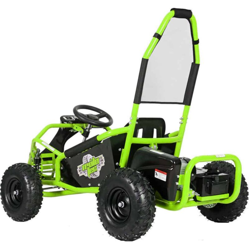 MotoTec Mud Monster Kids Electric 48v 1000w Go Kart Full Suspension Green_6
