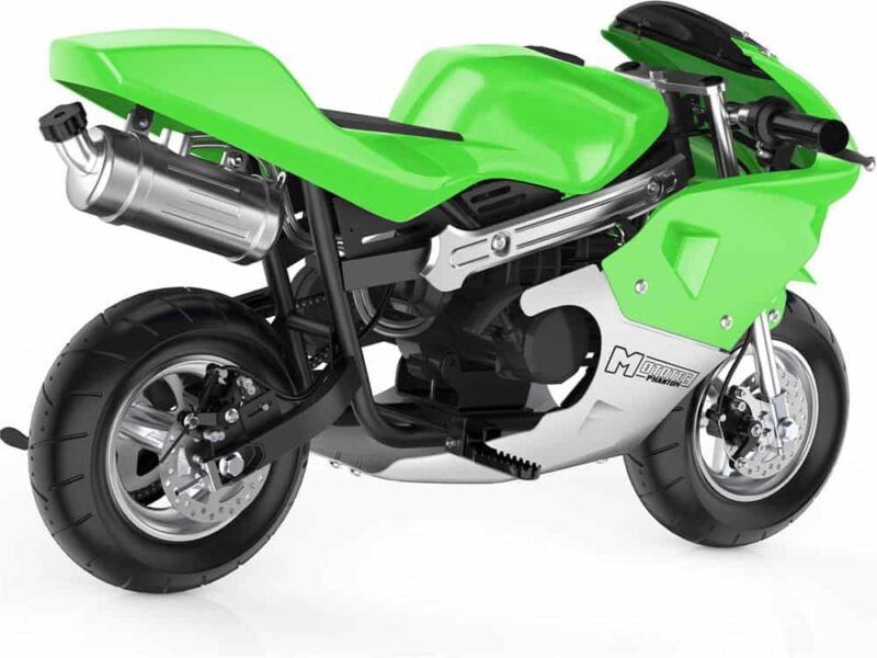 MotoTec Phantom Gas Pocket Bike 49cc 2-Stroke Green_3