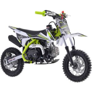 MotoTec X1 70cc 4-Stroke Gas Dirt Bike Green