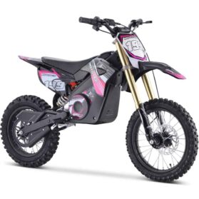 MotoTec 48v Pro Electric Dirt Bike 1500w Lithium Pink