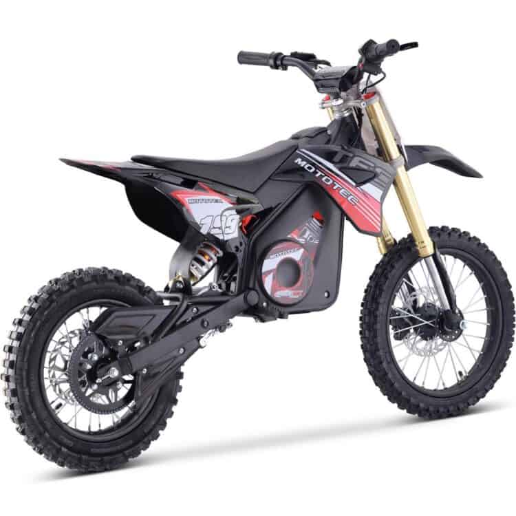 MotoTec 48v Pro Electric Dirt Bike 1500w Lithium Red - Toy Store Discount