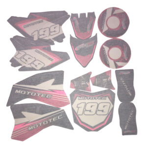 MotoTec 36v Pro Dirt Bike Sticker Kit-Pink