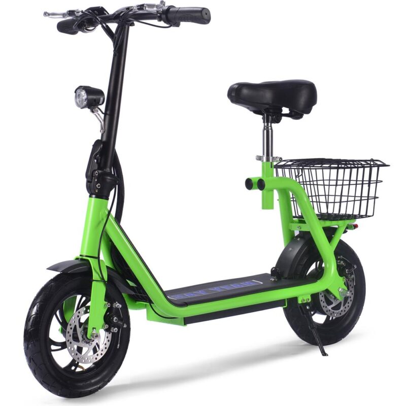 MotoTec Metro 36v 350w Lithium Electric Scooter Green_5