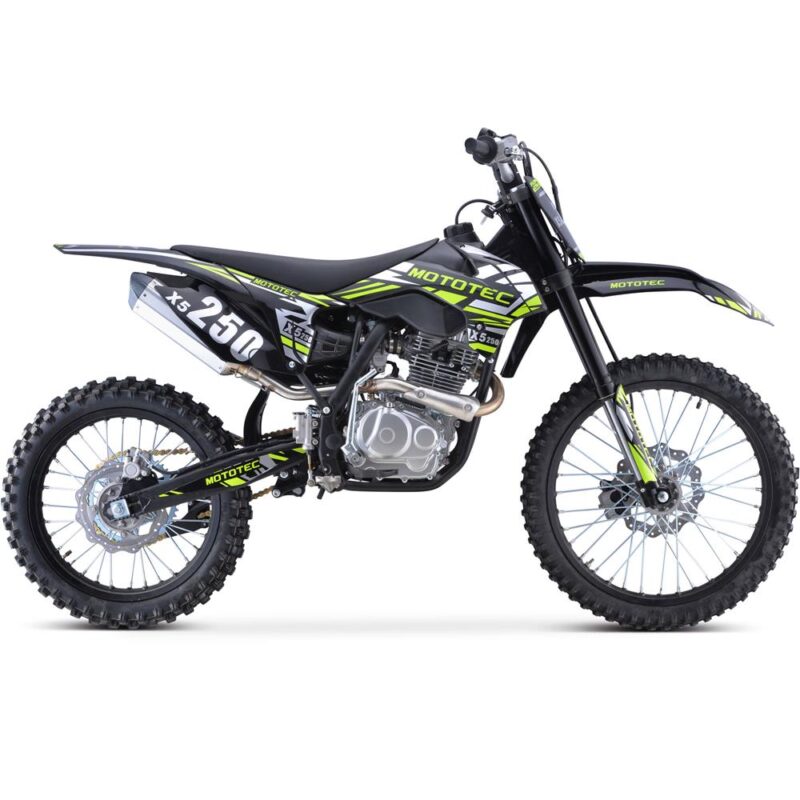 MotoTec X5 250cc 4-Stroke Gas Dirt Bike Black_3