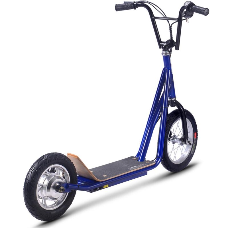 MotoTec Groove 36v 350w Big Wheel Lithium Electric Scooter Blue_3