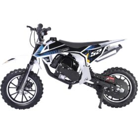 MotoTec Warrior 52cc 2-Stroke Kids Gas Dirt Bike Black_2
