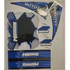 MotoTec Bandit Sticker Kit Blue