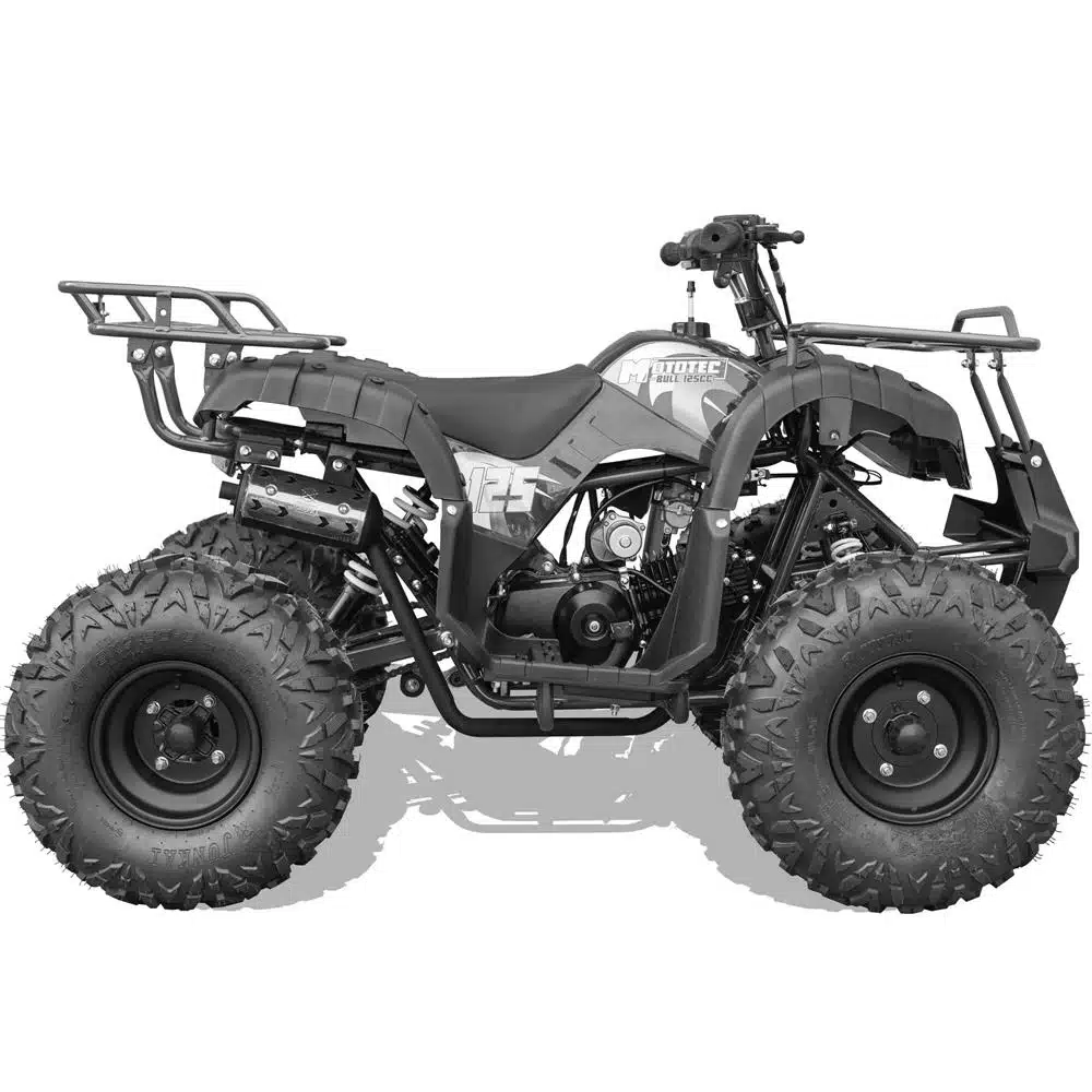 MotoTec Bull 125cc 4-Stroke Kids Gas ATV Black_2