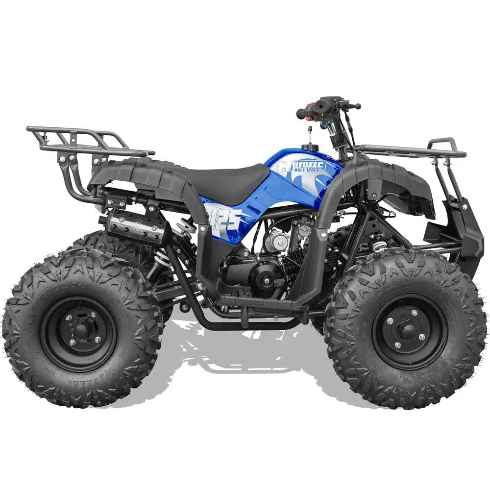 MotoTec Bull 125cc 4-Stroke Kids Gas ATV Blue_2