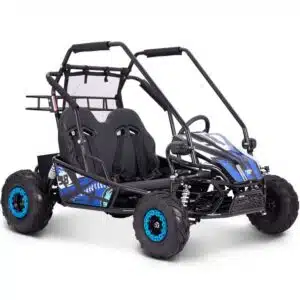 MotoTec Mud Monster XL 60v 2000w Electric Go Kart Full Suspension Blue