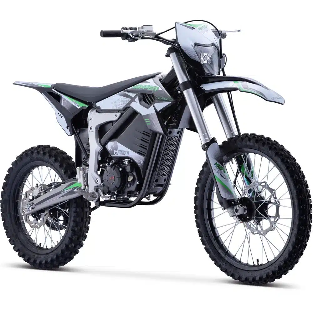 MotoTec Venom 72v 12000w Electric Dirt Bike White